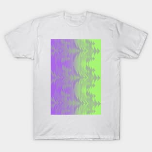 Pattern violet green T-Shirt